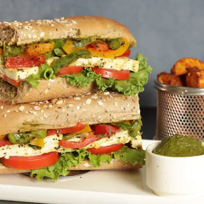 Grilled Cheese Pesto Sandwich