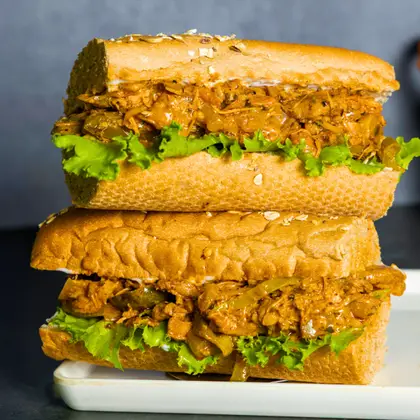Chicken Stroganoff Sandwich