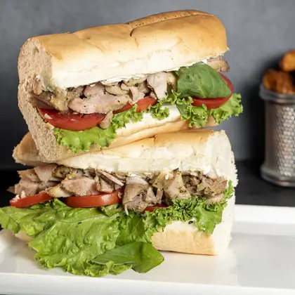 Grilled Chicken With Basil & Cream Cheese Sandwich