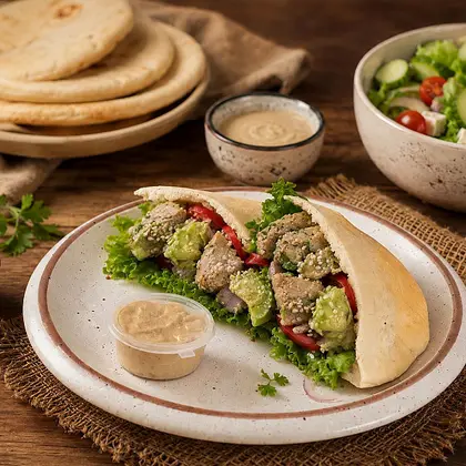 Avocado & Chili Oil Hummus Chicken Pita Pocket